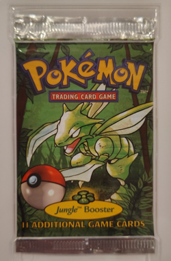 1999 Pokemon Jungle Foil Booster Pack Scyther PSA 8 - Unlimited Edition - Image 3