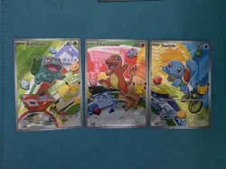 Pokemon Bulbasaur Charmander Squirtle MEP 037 038 039 First Partner Promo Gen 1 - Image 1