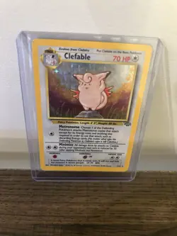 Pokemon TCG Clefable Jungle Holo Rare Unlimited 01/64 70 HP Stage 1 1999 - Image 1