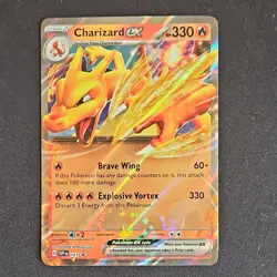 Pokemon Charizard ex Promo Holo 161 Sv: Scarlet & Violet HP330 TCG - Image 1