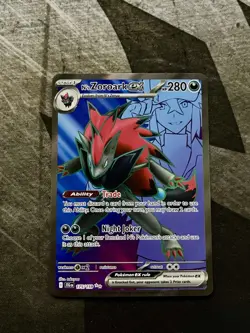 Pokemon TCG Journey Together N's Zoroark EX Holo Ultra Rare Full Art 175/159 NM - Image 1