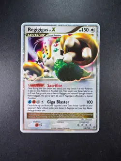 2008 POKEMON REGIGIGAS LV.X DIAMOND & PEARL STORMFRONT HOLO 100/100 - Image 1