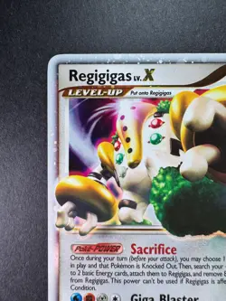2008 POKEMON REGIGIGAS LV.X DIAMOND & PEARL STORMFRONT HOLO 100/100 - Image 2