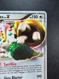 2008 POKEMON REGIGIGAS LV.X DIAMOND & PEARL STORMFRONT HOLO 100/100 - Image 3