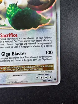 2008 POKEMON REGIGIGAS LV.X DIAMOND & PEARL STORMFRONT HOLO 100/100 - Image 5
