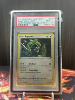 PSA 10 GEM MINT Rayquaza Cosmos Holo Promo 2024 Pokemon SWSH029 - Image 1