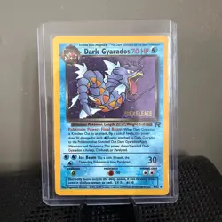 2000 Pokemon Team Rocket Dark Gyarados Holo Rare 8/82 Prerelease Edition - Image 1