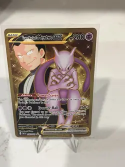 Pokemon TCG Team Rockets Mewtwo EX Special Illustration Destined Rivals - Image 1