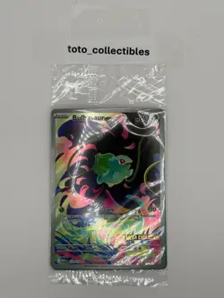 2025 Pokemon Bulbasaur 133/132 Mega Evolution Stamped Promo Sealed in Plastic - Image 1