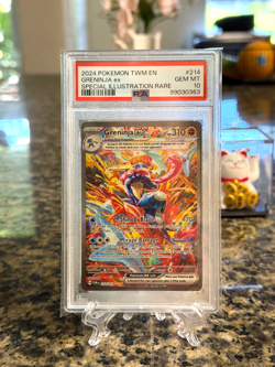 Pokemon Twilight Masquerade Greninja EX 214/167 Special Illustration Rare PSA 10 - Image 1