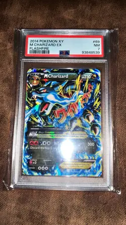 Pokemon M Charizard EX 69/106 Flashfire Ultra Rare Holo PSA 7 Mega Evolution EX - Image 1