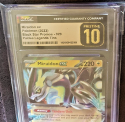 2023 POKEMON Miraidon ex Black Star Promos - 028. CGC PRISTINE GOLD 10 - Image 3