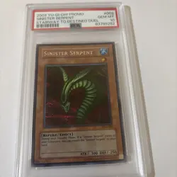 Yu-Gi-Oh! 2003 Sinister Serpent - SDD-002 Stairway To Destiny - PSA 10 GEM MINT - Image 2