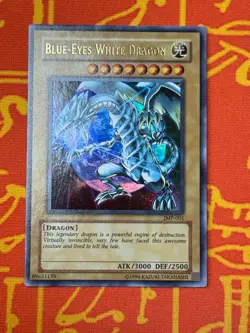 YUGIOH BLUE-EYES WHITE DRAGON ULTRA RARE NEAR MINT JMP-001 - Image 1