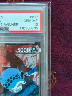 Trafalgar Law Tournament Pack Vol.7 Winner P-017 PSA 10 One Piece TCG - Image 3