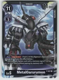 MetalGarurumon - P-027 (Winner Across Time) Promo Digimon Promotion Cards P - Image 1