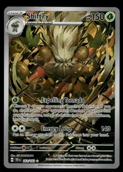 Pokemon Cards Shiftry 163/162 Temporal Forces Illustration Rare NM - Image 1