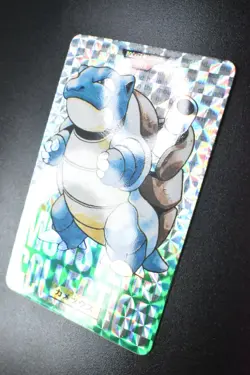 Blastoise File No. 009 Bandai Carddass Vending Green 1996 Prism Pokemon Card - Image 4