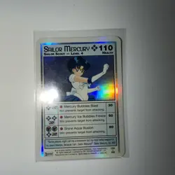 Sailor Moon Collectible Holo Foil Game Card - Sailor Scout Mercury Level 4 #153 - Image 1