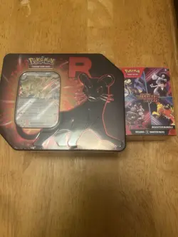 Pokemon Card Destined Rivals Booster Bundle & Team Rocket Persian Tin Box - Image 1