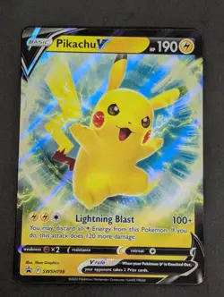 Pikachu V Holofoil SWSH: Sword & Shield Promo Cards SWSH198 NM Pokemon TCG - Image 1