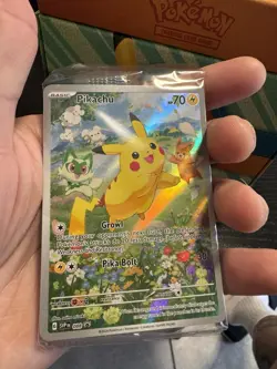 Pokemon TCG SVP088 Pikachu Promo Card Paldea Adv. Chest sealed + 3 bonus EXs - Image 2