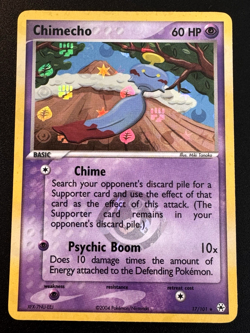Chimecho 17/101 EX Hidden Legends Pokemon Card Reverse Holo Foil Rare LP - Image 1