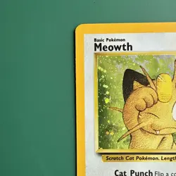 Meowth #10 Black Star Promo Holo Rare Vintage 2000 Pokemon Card NM - Image 3