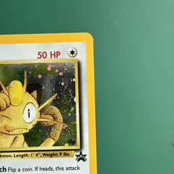 Meowth #10 Black Star Promo Holo Rare Vintage 2000 Pokemon Card NM - Image 4