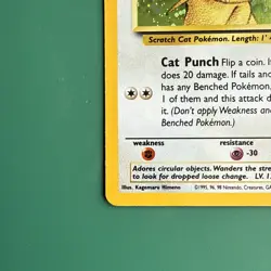 Meowth #10 Black Star Promo Holo Rare Vintage 2000 Pokemon Card NM - Image 5
