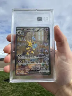 Pokemon Alakazam EX TCG Card 201/165 Scarlet & Violet 151 SIR TAG Gem Mint 10 - Image 1