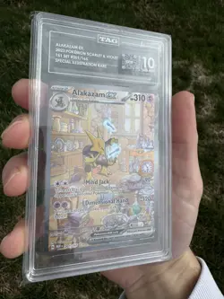 Pokemon Alakazam EX TCG Card 201/165 Scarlet & Violet 151 SIR TAG Gem Mint 10 - Image 2