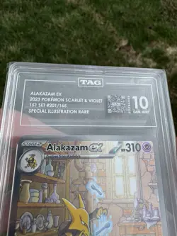 Pokemon Alakazam EX TCG Card 201/165 Scarlet & Violet 151 SIR TAG Gem Mint 10 - Image 4