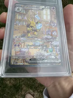 Pokemon Alakazam EX TCG Card 201/165 Scarlet & Violet 151 SIR TAG Gem Mint 10 - Image 5