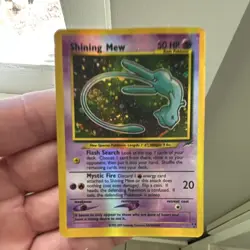 Nintendo Creatures GAMEFREAK Shining Mew 50 HP Holo Vintage Pokemon Card - Image 1