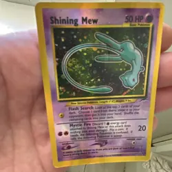 Nintendo Creatures GAMEFREAK Shining Mew 50 HP Holo Vintage Pokemon Card - Image 3