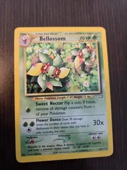 Bellossom 3/111 Neo Genesis Holo Card Unlimited Edition 2000 LP/MP - Image 1