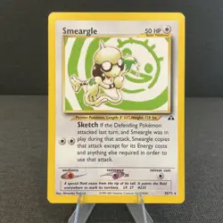 Smeargle 30/75 Neo Discovery Vintage Rare Non-Holo Pokemon TCG Card - Image 1