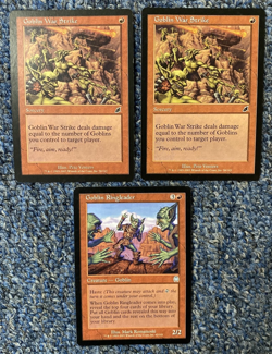 Mtg🔥Goblin War StrikeX2 & Goblin Ringleader🔥Scourge&Apocalypse!! LP !!FREE S&H - Image 1
