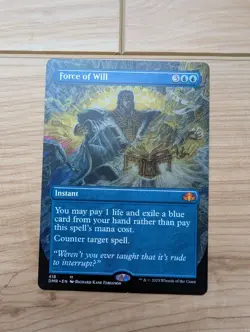 Force of Will (Borderless) Dominaria Remastered Regular Magic The Gathering - Image 1
