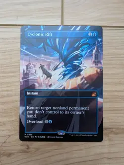 Cyclonic Rift (Anime Borderless) Ravnica Remastered Foil Magic The Gathering - Image 1