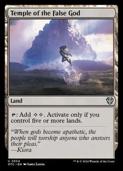 (x4) Temple of the False God 0334 Playset Uncommon Thunder Junction MTG NM - Image 1