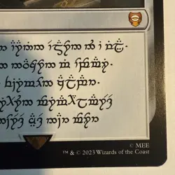 Dwarven Sol Ring, Near Mint, non-foil, not seralized. Lord of The Rings 409 - Image 4