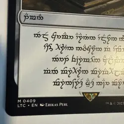 Dwarven Sol Ring, Near Mint, non-foil, not seralized. Lord of The Rings 409 - Image 5