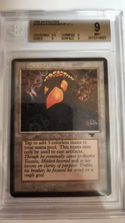 Mishra's Workshop Antiquities Magic BGS 9 Graded Land Wizards 1994 - Image 2