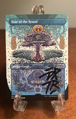 MTG Seat of the Synod Borderless Secret Lair Signed Sketched Artist Proof AP - Image 2