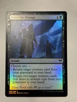 MTG Magic the Gathering Raise the Draugr (105/285) Kaldheim LP FOIL - Image 1