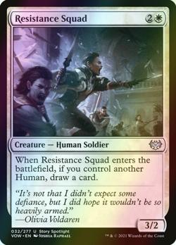 MTG Resistance Squad Foil ** Innistrad: Crimson Vow ** English (NM) - Image 1