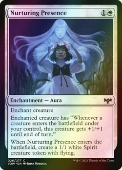 MTG Nurturing Presence Foil ** Innistrad: Crimson Vow ** English (NM) - Image 1
