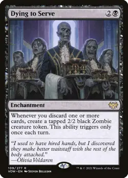 MTG Dying to Serve ** Innistrad: Crimson Vow ** English (NM) - Image 1